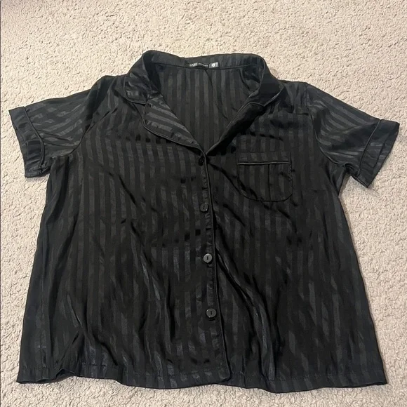 Black Striped Pajama Set - Picture 7 of 15